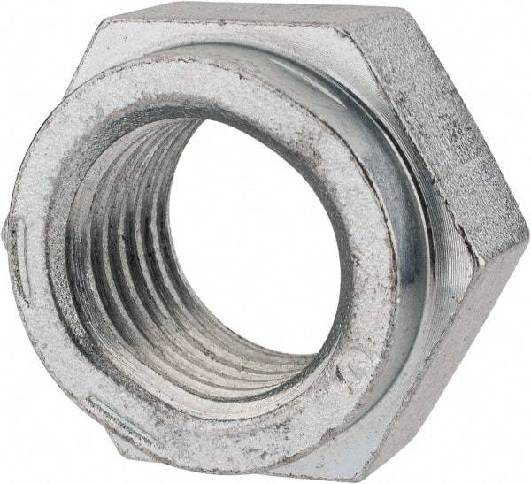 Value Collection - 1-3/8 - 6 UNC Grade C Hex Lock Nut with Distorted Thread - 2-1/16" Width Across Flats, 1-13/64" High, Cadmium Clear-Plated Finish - Benchmark Tooling