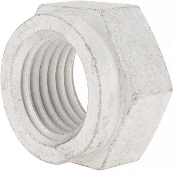 Value Collection - 1-1/2 - 6 UNC Grade C Hex Lock Nut with Distorted Thread - 2-1/4" Width Across Flats, 1-5/16" High, Cadmium Clear-Plated Finish - Benchmark Tooling