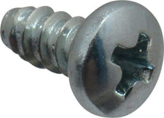 Value Collection - #4 Pan Head Phillips Sheet Metal Screw - Steel, 1/4" Length Under Head, Grade 2 - Benchmark Tooling