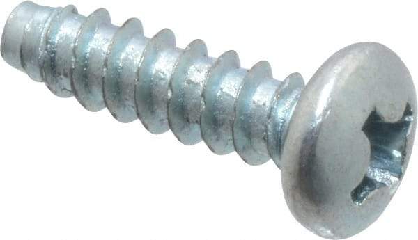 Value Collection - #6 Pan Head Phillips Sheet Metal Screw - Steel, 1/2" Length Under Head, Grade 2 - Benchmark Tooling