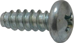 Value Collection - #10 Pan Head Phillips Sheet Metal Screw - Steel, 1/2" Length Under Head, Grade 2 - Benchmark Tooling