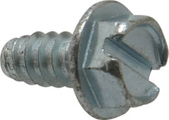 Value Collection - 1/4" Hex Washer Head Slotted Sheet Metal Screw - Steel, 1/2" Length Under Head, Grade 2 - Benchmark Tooling