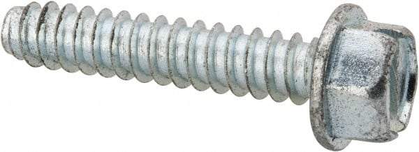 Value Collection - 1/4" Hex Washer Head Slotted Sheet Metal Screw - Steel, 1-1/4" Length Under Head, Grade 2 - Benchmark Tooling
