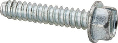 Value Collection - 1/4" Hex Washer Head Slotted Sheet Metal Screw - Steel, 1-1/4" Length Under Head, Grade 2 - Benchmark Tooling