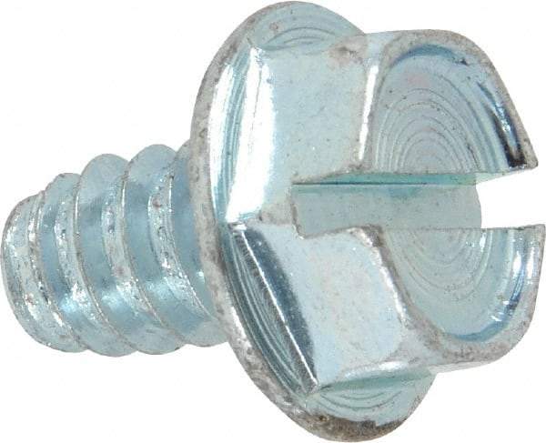 Value Collection - 5/16" Hex Washer Head Slotted Sheet Metal Screw - Steel, 1/2" Length Under Head, Grade 2 - Benchmark Tooling