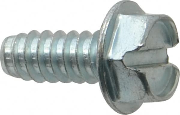 Value Collection - 5/16" Hex Washer Head Slotted Sheet Metal Screw - Steel, 3/4" Length Under Head, Grade 2 - Benchmark Tooling