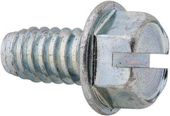 Value Collection - 3/8" Hex Washer Head Slotted Sheet Metal Screw - Steel, 3/4" Length Under Head, Grade 2 - Benchmark Tooling