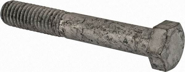 Value Collection - 3/8-16 Thread, 2-1/2" Length Under Head, Steel Hex Head Bolt - Hot Dipped Galvanized Coated, 9/16" Hex, UNC Thread, ANSI/ASME B18.2.2 & ASME B18.2.1, Grade 2 - Benchmark Tooling
