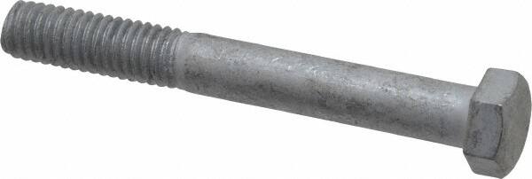 Value Collection - 3/8-16 Thread, 3" Length Under Head, Steel Hex Head Bolt - Hot Dipped Galvanized Coated, 9/16" Hex, UNC Thread, ANSI/ASME B18.2.2 & ASME B18.2.1, Grade 2 - Benchmark Tooling