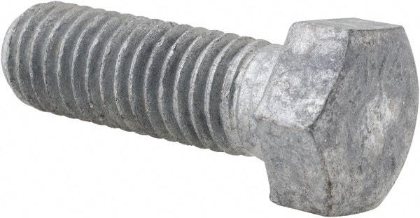 Value Collection - 1/2-13 Thread, 1-1/2" Length Under Head, Steel Hex Head Bolt - Hot Dipped Galvanized Coated, 3/4" Hex, UNC Thread, ANSI/ASME B18.2.2 & ASME B18.2.1, Grade 2 - Benchmark Tooling