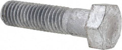 Value Collection - 1/2-13 Thread, 2" Length Under Head, Steel Hex Head Bolt - Hot Dipped Galvanized Coated, 3/4" Hex, UNC Thread, ANSI/ASME B18.2.2 & ASME B18.2.1, Grade 2 - Benchmark Tooling