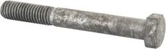 Value Collection - 1/2-13 Thread, 4" Length Under Head, Steel Hex Head Bolt - Hot Dipped Galvanized Coated, 3/4" Hex, UNC Thread, ANSI/ASME B18.2.2 & ASME B18.2.1, Grade 2 - Benchmark Tooling