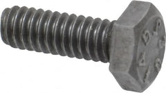 Value Collection - 1/4-20 Thread, 3/4" Length Under Head, Steel Hex Head Bolt - Uncoated, UNC Thread, ASTM A307, Grade 2 - Benchmark Tooling