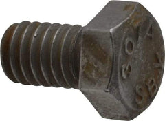 Value Collection - 5/16-18 Thread, 1/2" Length Under Head, Steel Hex Head Bolt - Uncoated, UNC Thread, ASTM A307, Grade 2 - Benchmark Tooling