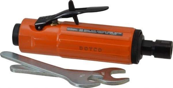 Dotco - 1/4" Collet, Straight Handle, Straight Air Die Grinder - 23,000 RPM, Rear Exhaust, 37 CFM, 0.9 hp, 90 psi, 1/4" Inlet - Benchmark Tooling