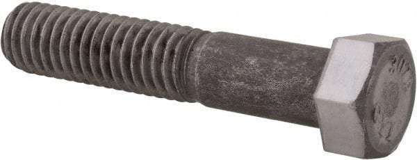 Value Collection - 7/16-14 Thread, 2-1/4" Length Under Head, Steel Hex Head Bolt - Uncoated, UNC Thread, ASTM A307, Grade 2 - Benchmark Tooling