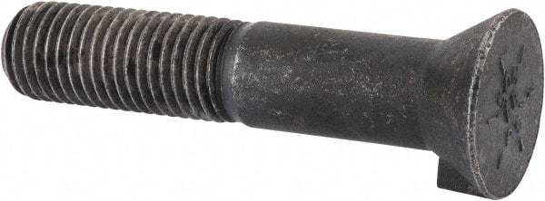 Value Collection - 7/8-9 UNC, 4-1/2" Length Under Head Bucket Tooth Bolt - Grade 8 Steel, Uncoated - Benchmark Tooling