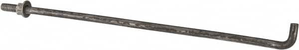 Value Collection - 1/2-13, 18" OAL Bent Anchor Bolt - Grade 2 Steel - Benchmark Tooling