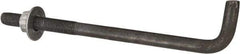 Value Collection - 1-8, 18" OAL Bent Anchor Bolt - Grade 2 Steel - Benchmark Tooling