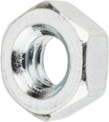 Value Collection - 1/4-20 UNC Steel Right Hand Machine Screw Hex Nut - 7/16" Across Flats, 3/16" High, Zinc-Plated Finish - Benchmark Tooling