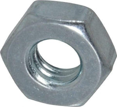 Value Collection - 5/16-18 UNC Steel Right Hand Machine Screw Hex Nut - 9/16" Across Flats, 7/32" High, Zinc Clear Finish - Benchmark Tooling