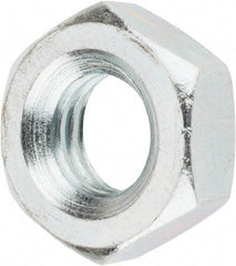 Value Collection - 3/8-16 UNC Steel Right Hand Machine Screw Hex Nut - 5/8" Across Flats, 1/4" High, Zinc Clear Finish - Benchmark Tooling