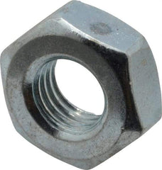 Value Collection - 1/4-28 UN Steel Right Hand Machine Screw Hex Nut - 7/16" Across Flats, 0.193" High, Zinc-Plated Finish, 2B Class of Fit - Benchmark Tooling