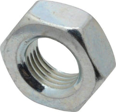 Value Collection - 3/8-24 UN Steel Right Hand Machine Screw Hex Nut - 5/8" Across Flats, 0.257" High, Zinc-Plated Finish, 2B Class of Fit - Benchmark Tooling