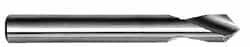 90° 0.315″ Diam 2-3/8″ OAL 2-Flute Solid Carbide Spotting Drill Bright/Uncoated, 1″ Flute Length, 0.315″ Shank Diam, RH Cut, Series 8195