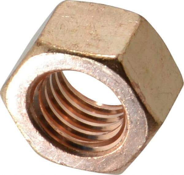 Value Collection - 5/8-11 UNC Silicon Bronze Right Hand Hex Nut - 15/16" Across Flats, 35/64" High, Uncoated - Benchmark Tooling