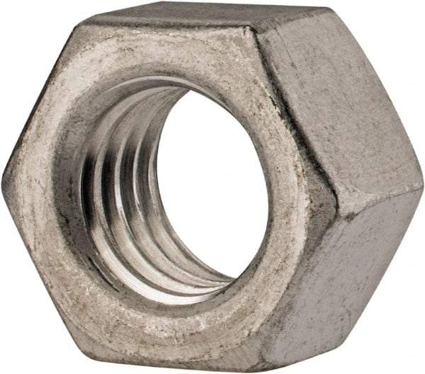 Value Collection - 1/2-13 UN Aluminum Right Hand Hex Nut - 3/4" Across Flats, 7/16" High, Uncoated - Benchmark Tooling