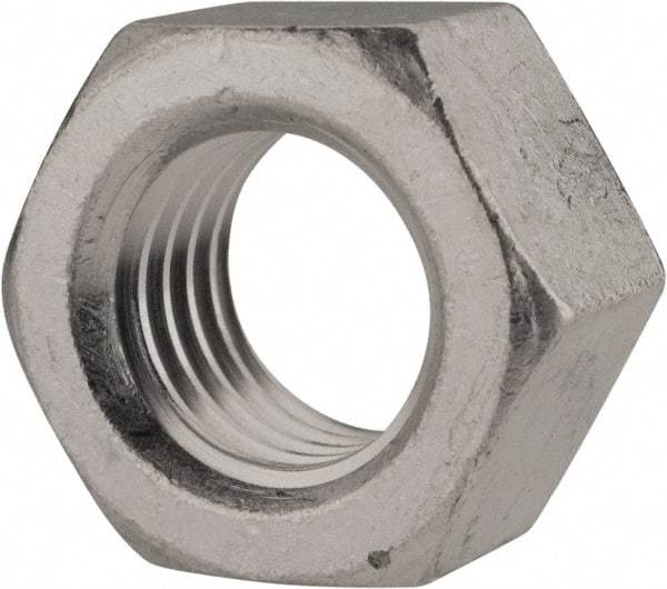 Value Collection - 3/4-10 UN Aluminum Right Hand Hex Nut - 1-1/8" Across Flats, 41/64" High, Uncoated - Benchmark Tooling