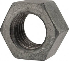 Value Collection - 7/8-9 UNC Steel Right Hand Hex Nut - 1-5/16" Across Flats, 3/4" High, Hot Dipped Galvanized Finish - Benchmark Tooling