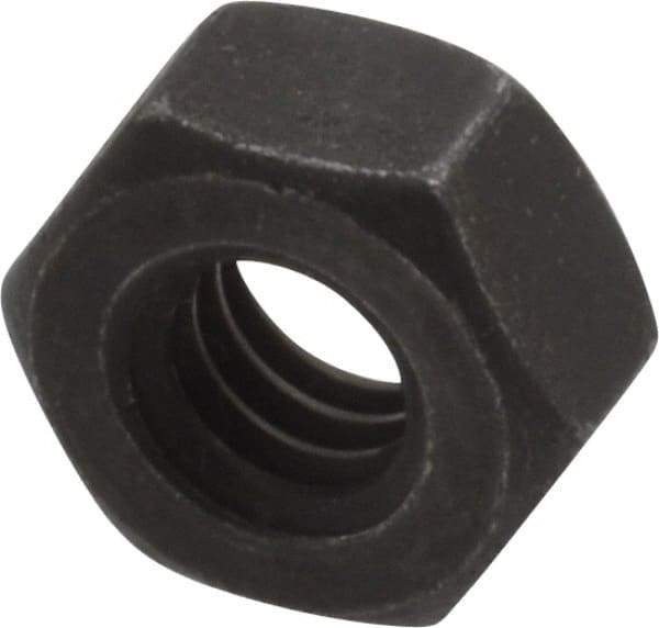 Value Collection - 1/4-20 UNC Steel Right Hand Hex Nut - 7/16" Across Flats, 7/32" High, Black Oxide Finish - Benchmark Tooling