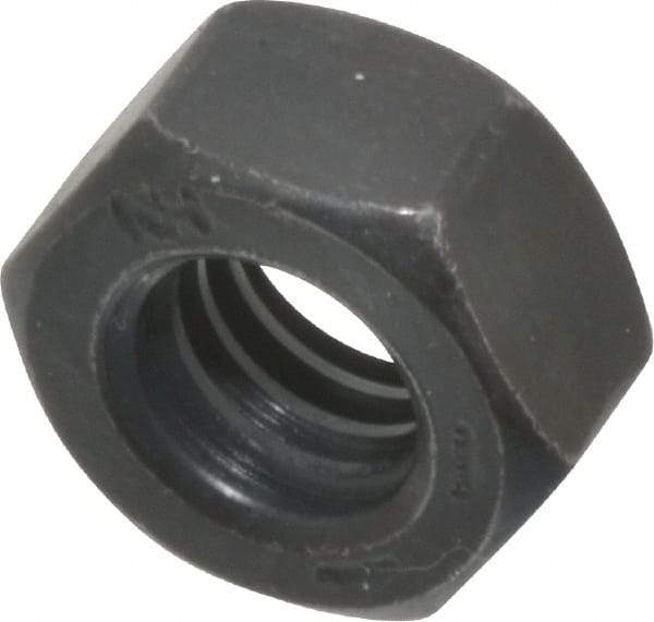 Value Collection - 5/16-18 UNC Steel Right Hand Hex Nut - 1/2" Across Flats, 17/64" High, Black Oxide Finish - Benchmark Tooling