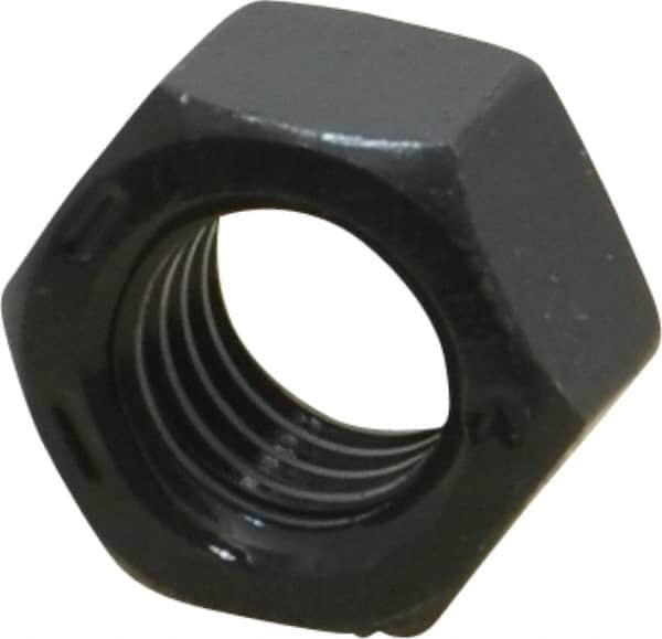 Value Collection - 1/2-13 UNC Steel Right Hand Hex Nut - 3/4" Across Flats, 7/16" High, Black Oxide Finish - Benchmark Tooling