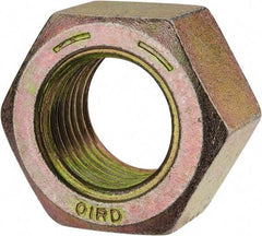 Value Collection - 1-1/2 - 6 UNC Steel Right Hand Hex Nut - 2-1/4" Across Flats, 1-9/32" High, Zinc Yellow Dichromate Finish - Benchmark Tooling