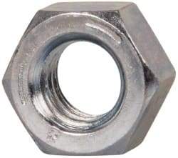 Value Collection - 5/16-18 UNC Steel Right Hand Hex Nut - 1/2" Across Flats, 17/64" High, Zinc-Plated Finish - Benchmark Tooling