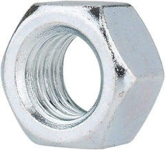 Value Collection - 1/2-13 UNC Steel Right Hand Hex Nut - 3/4" Across Flats, 7/16" High, Zinc-Plated Finish - Benchmark Tooling