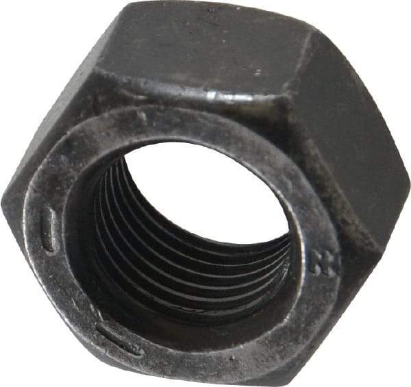 Value Collection - 9/16-18 UNF Steel Right Hand Hex Nut - 7/8" Across Flats, 31/64" High, Uncoated - Benchmark Tooling