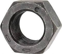 Value Collection - 3/4-16 UNF Steel Right Hand Hex Nut - 1-1/8" Across Flats, 41/64" High, Black Oxide Finish - Benchmark Tooling