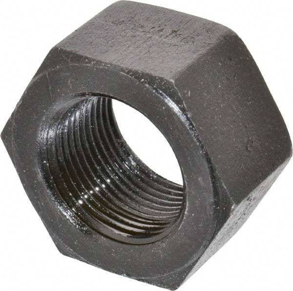 Value Collection - 1-1/4 - 12 UNF Steel Right Hand Hex Nut - 1-7/8" Across Flats, 1-1/16" High, Uncoated - Benchmark Tooling