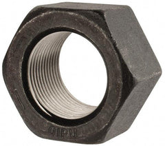 Value Collection - 1-3/8 - 12 UN Steel Right Hand Hex Nut - 2-1/16" Across Flats, 1-11/64" High, Uncoated - Benchmark Tooling