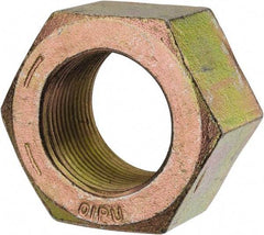 Value Collection - 1-3/8 - 12 UN Steel Right Hand Hex Nut - 2-1/16" Across Flats, 1-11/64" High, Zinc Yellow Dichromate Finish - Benchmark Tooling