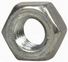 Value Collection - 1/4-28 UNF Steel Right Hand Hex Nut - 7/16" Across Flats, 7/32" High, Zinc-Plated Finish - Benchmark Tooling