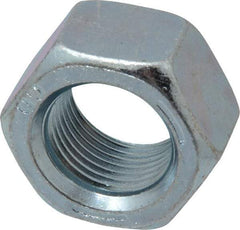 Value Collection - 3/4-16 UNF Steel Right Hand Hex Nut - 1-1/8" Across Flats, 0.6406" High, Zinc-Plated Finish - Benchmark Tooling