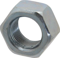 Value Collection - 1-14 UNF Steel Right Hand Hex Nut - 1-1/2" Across Flats, 0.8594" High, Zinc-Plated Finish - Benchmark Tooling