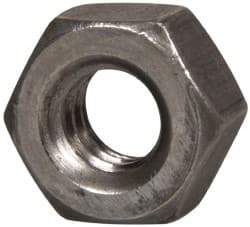 Value Collection - 1/4-20 UN Steel Right Hand Hex Nut - 7/16" Across Flats, 7/32" High, Uncoated - Benchmark Tooling