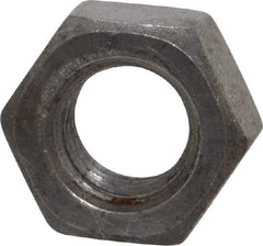 Value Collection - 7/16-14 UNC Steel Right Hand Hex Nut - 11/16" Across Flats, 3/8" High, Uncoated - Benchmark Tooling