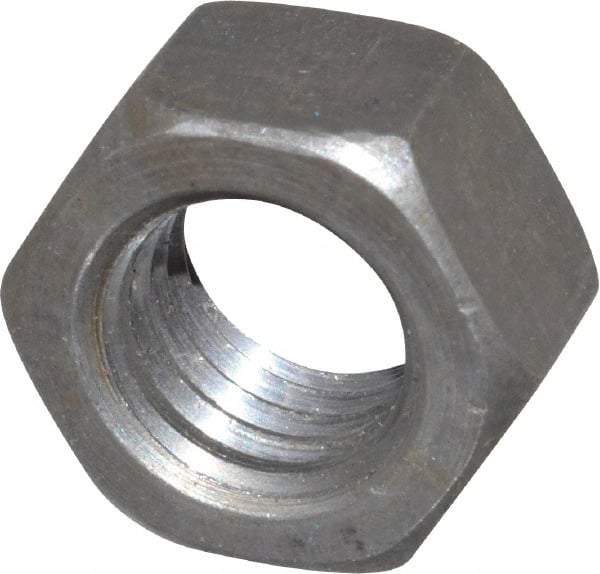 Value Collection - 1/2-13 UNC Steel Right Hand Hex Nut - 3/4" Across Flats, 7/16" High, Uncoated - Benchmark Tooling